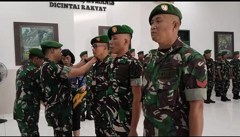 Dandim 0825/Banyuwangi Pimpin Upacara Kenaikan Pangkat Perwira, Bintara dan Tamtama