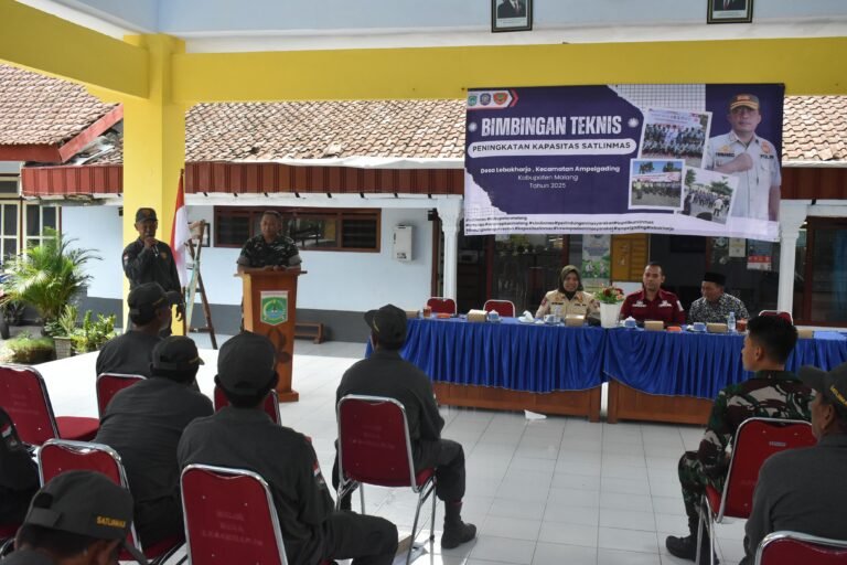 Kegiatan Bimbingan Teknis Peningkatan Kapasitas Satlinmas dalam rangka TMMD ke-126 Kodim 0818/Malang-Batu