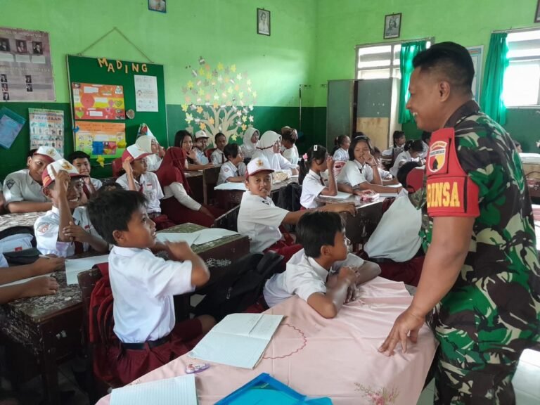 Babinsa Masuk Mengajar Sekolah, Bentuk Generasi Jiwa Nasionalisme, Patriot dan Cinta Tanah Air