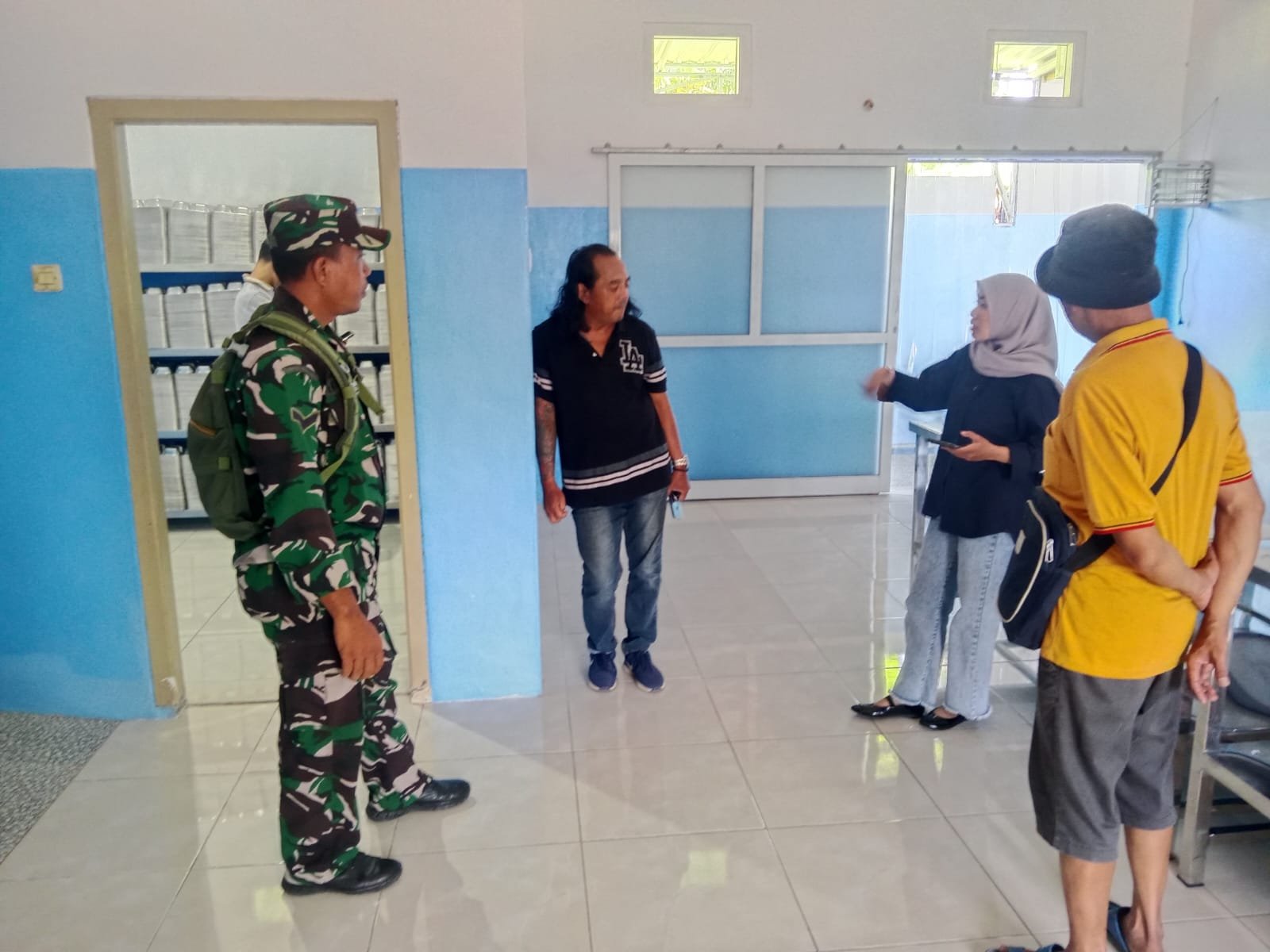 Babinsa Sarongan Monitor dan Pengecekan Dapur Makan Bergizi Gratis Bersama SPPI Banyuwangi