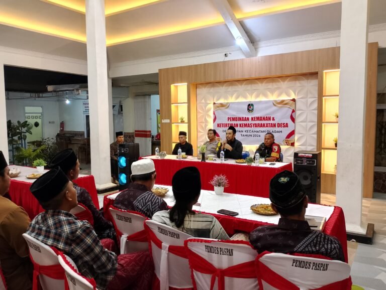 Pembinaan RT/RW di Desa Paspan, Babinsa dan Bhabinkamtibmas Tekankan Peran Keamanan dan Pelayanan Masyarakat