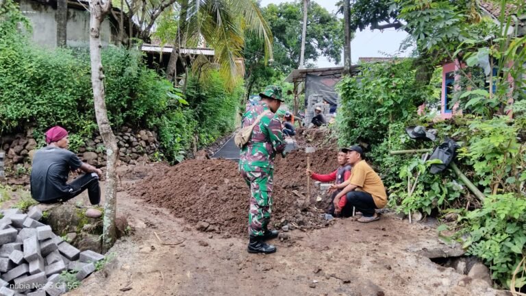 Kepala Desa Brabe Bangga Desanya Jadi Lokasi TMMD ke-128