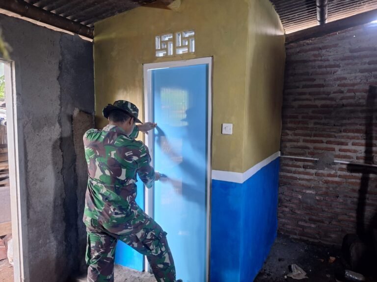 Pembangunan 15 Unit Tangki Septik Individual TMMD Ke-128 di Desa Brabe Rampung 100 Persen