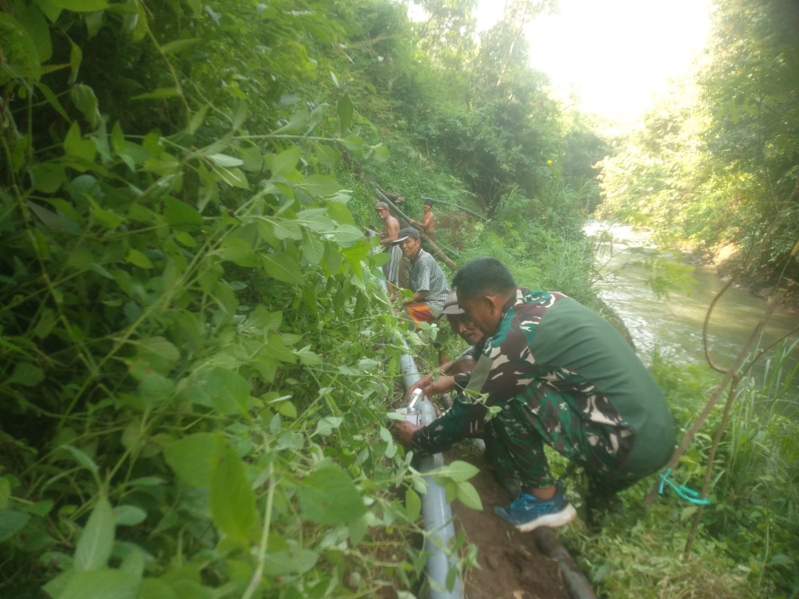 Pengerjaan Pipanisasi dan Penimbunan Pipa di Dusun Klagin Capai 80 Persen